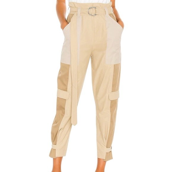 Frame Tonal Blocked Cargo Pant in Khaki Multi Size‎ Medium - Picture 1 of 10